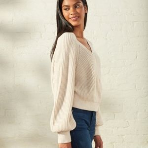 Upwest Cross Sweater in Cream
